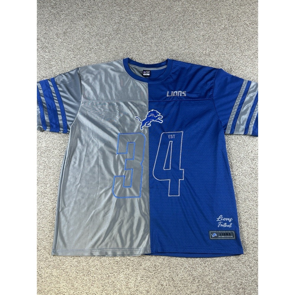 Detroit Lions #34 Football Jersey Men's Size 2XL Official NFL Apparel NFC North